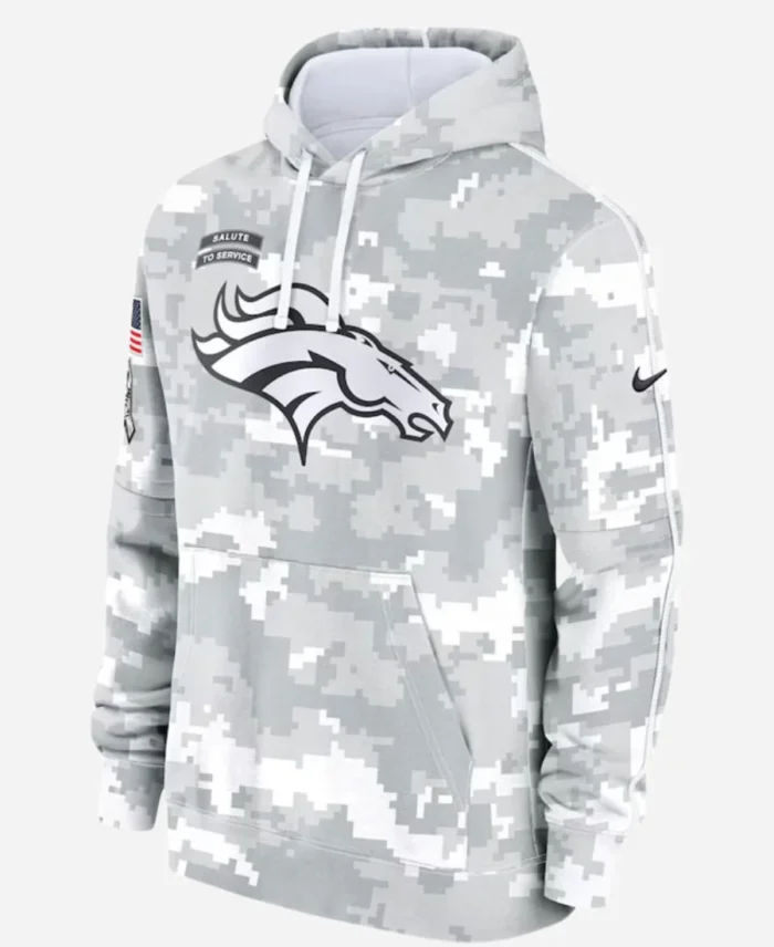 Salute To Service Denver Broncos Camo 2024 Pullover Hoodie