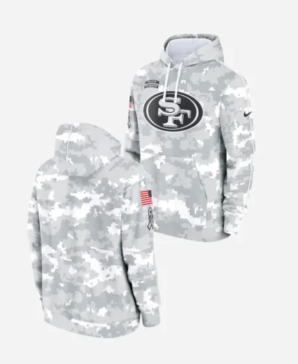 Salute To Service San Francisco 49ers Camo 2024 Hoodie