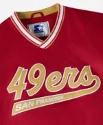 San Francisco 49ers trainer pullover starter jacket