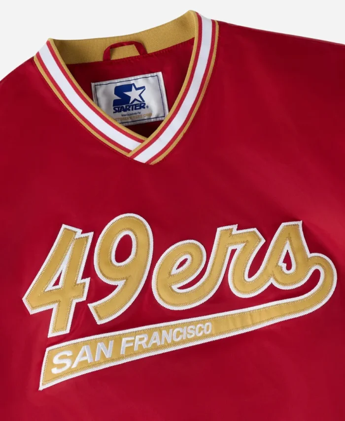 San Francisco 49ers trainer pullover starter jacket