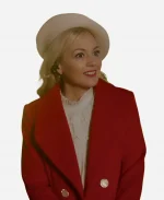 Santa Bootcamp Emily Kinney Red Wool Coat