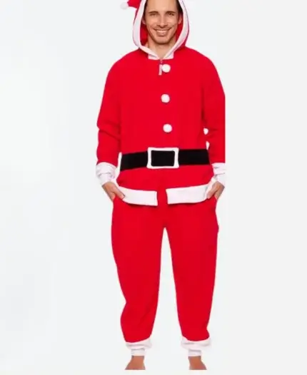 Santa Claus Onesie Christmas Red Costume