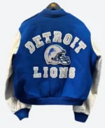 Shaboozey Thanksgiving Halftime Performance Detroit Lions Letterman Varsity Jacket