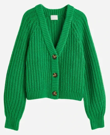 Sheinelle Jones The Today Show Green Cardigan