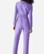 Signora Volpe S02 Natalie Shinnick Purple Belted Jumpsuit