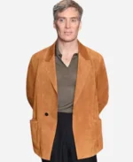 Small Things Like These Premiere Cillian Murphy Suede Brown Blazer