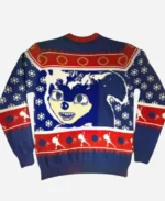 Sonic The Hedgehog Blue Christmas Ugly Sonic Sweater