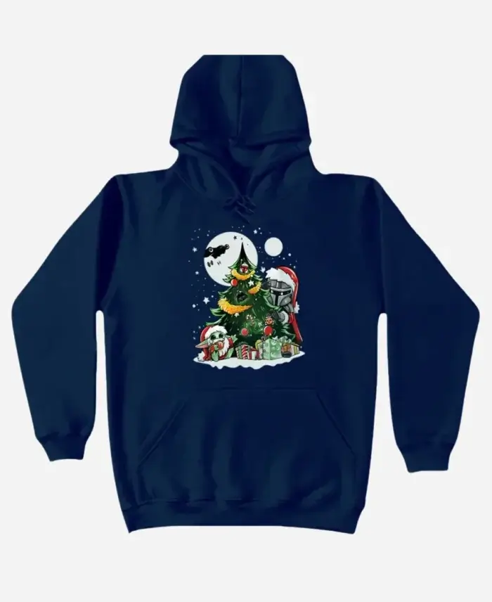 Star Wars Darth Vader And Baby Yoda Pullover Christmas Hoodie