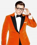 Taron Egerton Kingsman The Golden Circle Tuxedo Coat Blazer