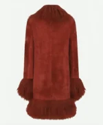 Taylor Swift Chiefs Texans Game Red Fur Coat