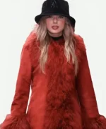 Taylor Swift Red Fur Coat