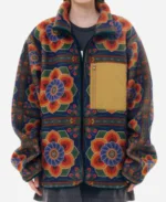 Terrence TV-Series The Brothers Sun 2024 Joon Lee Floral Print Fleece Zip-up Jacket