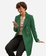 Alice The 5-Year Christmas Party Katie Findlay Green Trench Coat