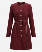 Whitney The Christmas Charade Rachel Skarsten Dress Long Coat