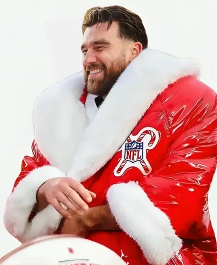 Travis Kelce Christmas Santa Red Coat