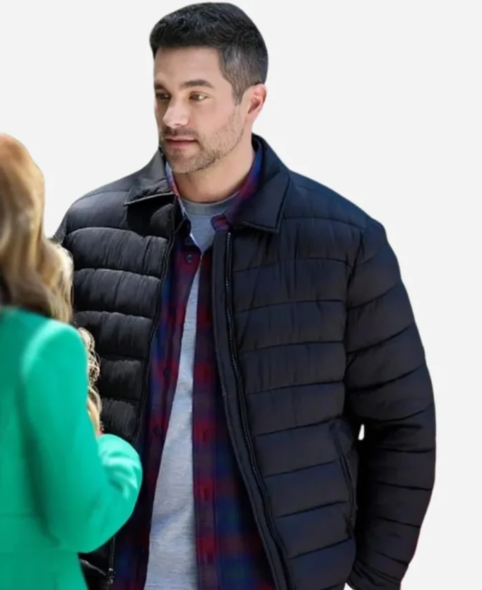 Trivia at St. Nick’s 2024 Brant Daugherty Black Puffer Jacket