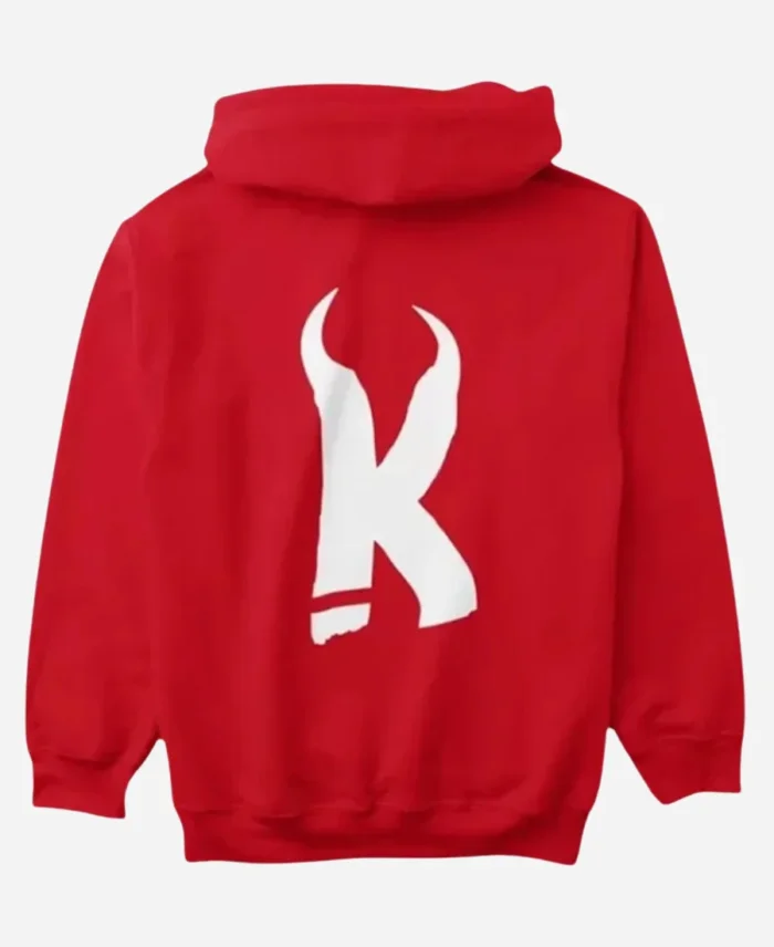 Unisex Red Fleece Pullover Kozy Hoodie