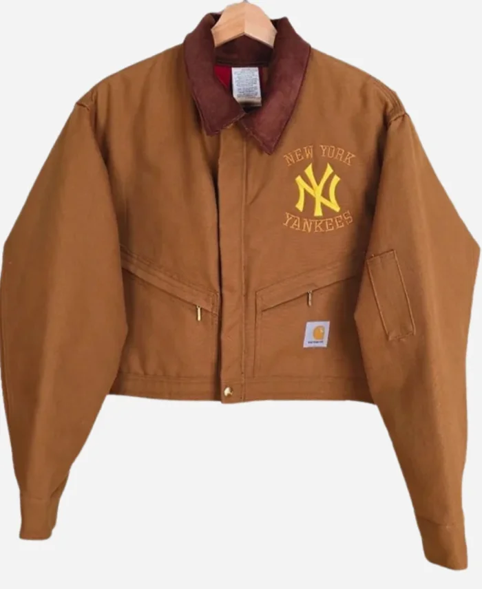 Vintage 90s Carhartt X NY Yankees Crop Igala Series Jacket