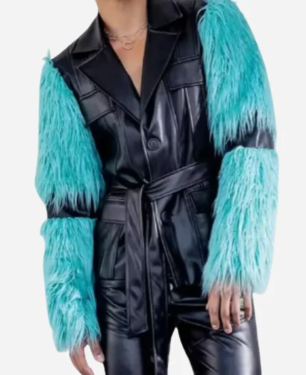 WWE Monday Night RAW Seth Rollins Black Leather Jacket For Sale