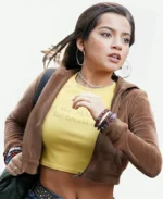 Web 2024 Madame Isabela Merced Brown Cropped Hoodie