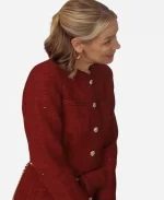 Whitney The Christmas Charade Rachel Skarsten Red Dress Coat