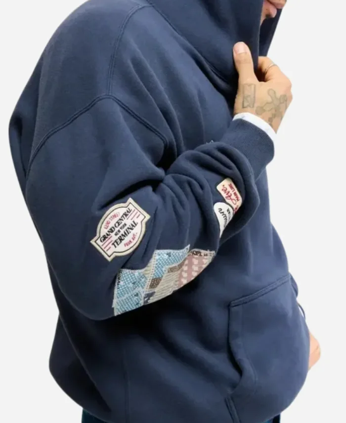 Abercrombie Essential Popover Blue Hoodie