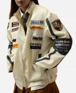 Apex Racer Beige & Grey Jacket For Unisex