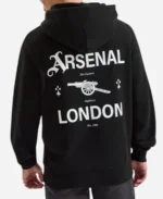 Arsenal 1886 Graphic Pullover Black Hoodie For Sale