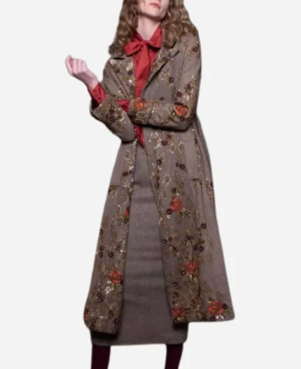Ashley Abbott Tv Series The Young And The Restless Eileen Davidson Brown Embellished Coat