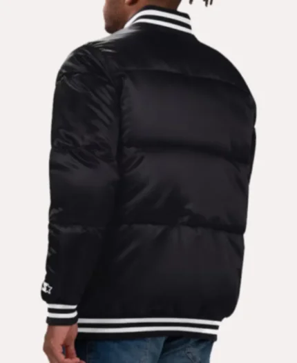 Atlanta Braves Starter Black Puffer Jacket