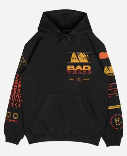 Bad Omens Sharingan Black Pullover Hoodie