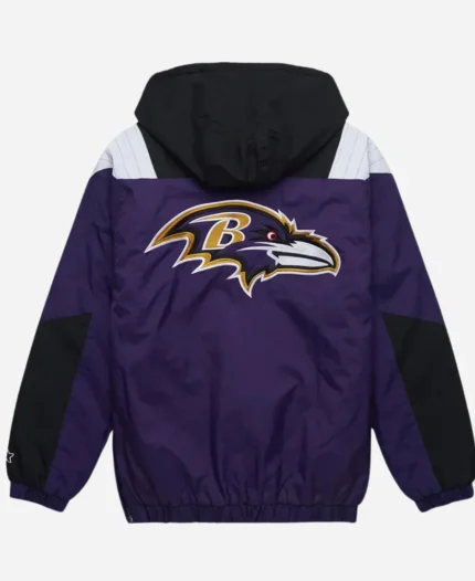 Baltimore Ravens Purple And Black Pullover Hooded Jacket 
