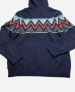 Baylen Out Loud 2025 Sammi Dupree Blue Zig Zag Print Hoodie Back