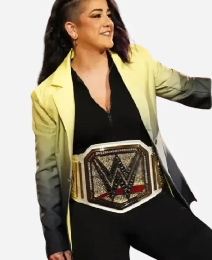 Bayley WWE Smackdown Yellow Tie Dye Blazer