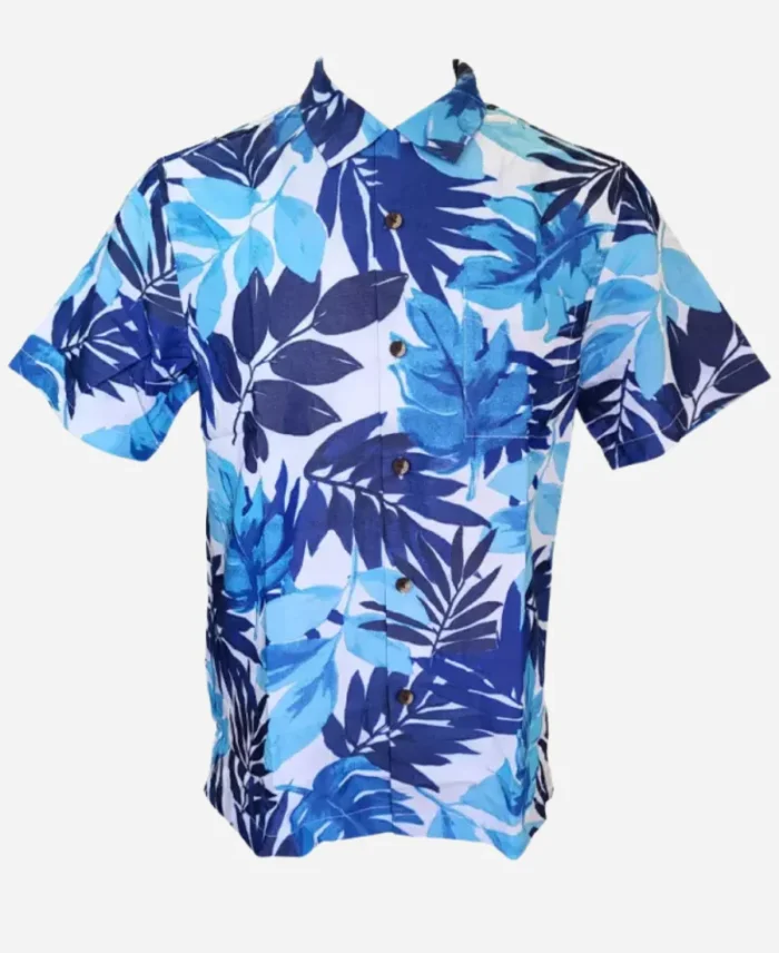 Bob Clendenin Tv Series Bookie Season 02 Blue Floral Shirt