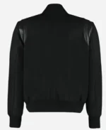 Bookie S02 Sebastian Maniscalco Black Bomber Jacket Back