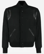 Bookie S02 Sebastian Maniscalco Black Bomber Jacket Front