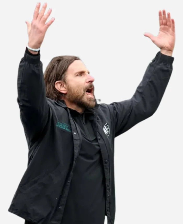 Bradley Cooper 2025 NFC Championship Game Super Bowl Eagles Jacket