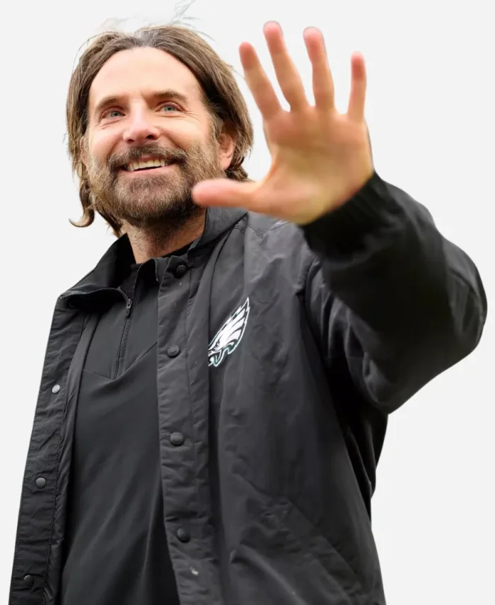 Bradley Cooper 2025 Super Bowl Eagles Jacket