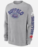 Buffalo Bills Charcoal Rewind Club Sweatshirt