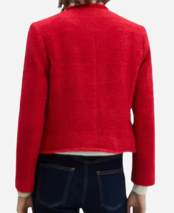 ÇA C’EST PARIS ! 2024 Galia Salimo Red Tweed Jacket