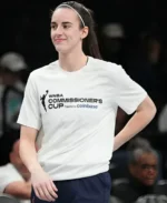 Caitlin Clark 2024 Commissioner’s Cup White T-Shirt