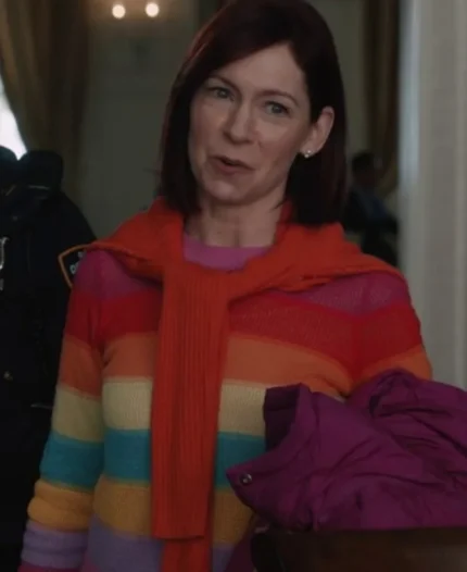 Carrie Preston Elsbeth 2024 Rainbow Striped Sweater