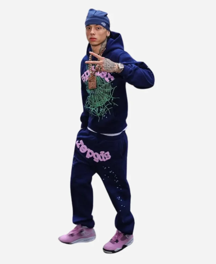 Central Cee Spider Blue Tracksuit