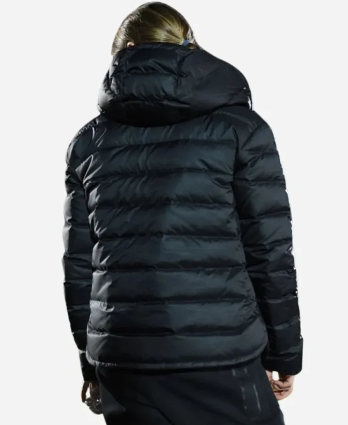 Chelsea Football Club Black Puffer Jacket For Women's