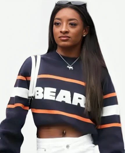 Chicago Bears Simone Biles Blue Sweatshirt