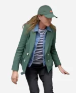 Christa Miller Shrinking S02 Green Blazer