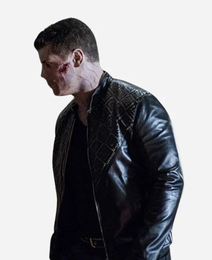 Cody Rhodes Arrow Black Small Studded Leather Jacket