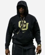 Colorado Buffaloes Head Coach Deion Sanders Pullover Black Hoodie