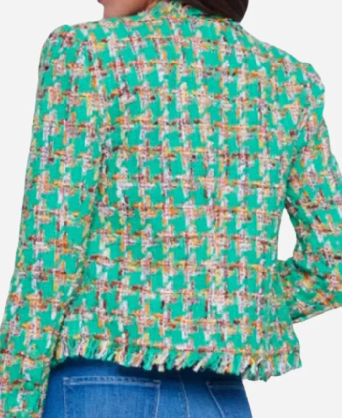 Criminal Minds Evolution Kirsten Vangsness Green Tweed Jacket Back